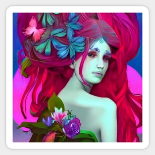 Beautiful fairy lady Sticker